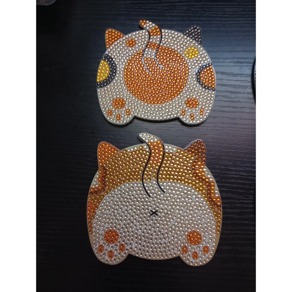 Set Of 8 Cat Butt Drink‎ Coasters